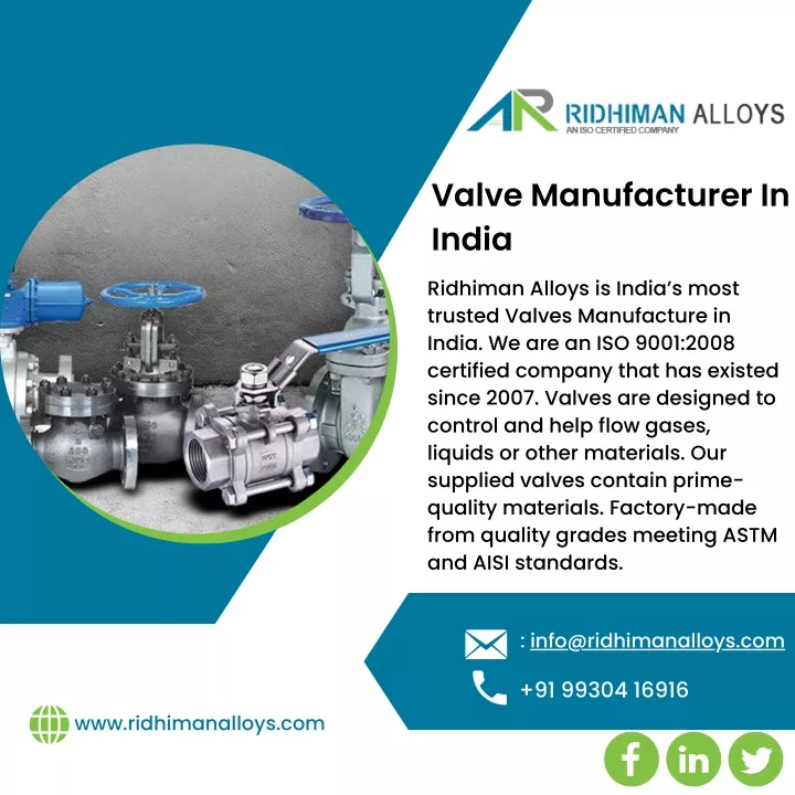 valve manufacturer in india