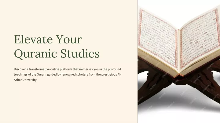 elevate your quranic studies