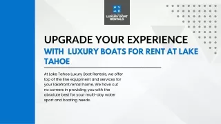 Lake Tahoe Luxury Boat Rentals (pdf)