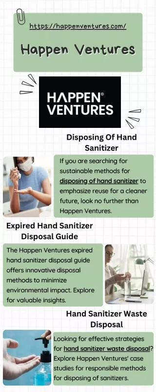 Disposing Of Hand Sanitizer