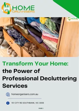Transform Your Home the Power of Professional Decluttering Services