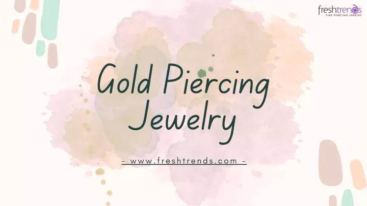 gold piercing jewelry