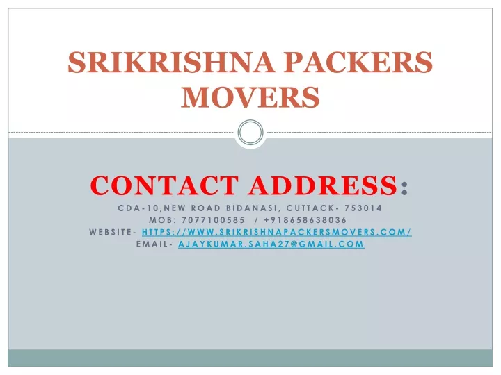 srikrishna packers movers