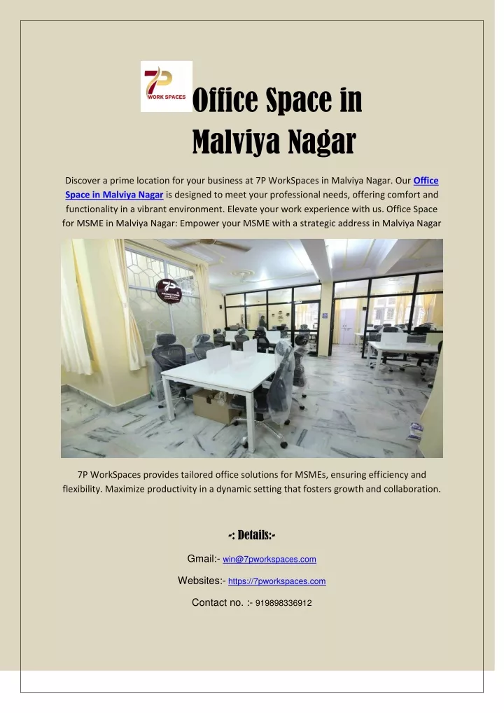 office space in malviya nagar