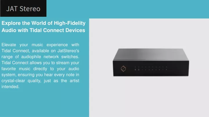 explore the world of high fidelity audio with