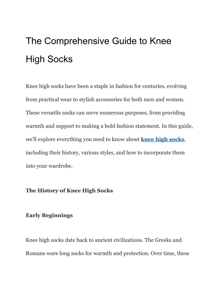 the comprehensive guide to knee