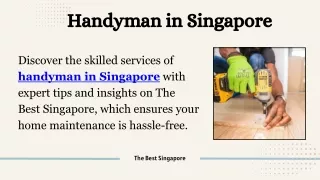 Handyman in Singapore