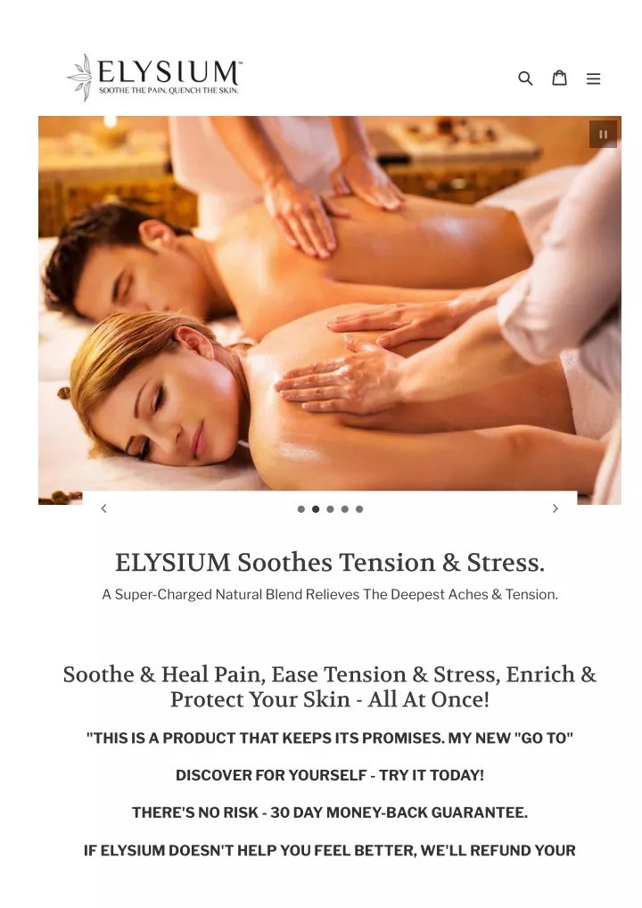 elysium soothes tension stress