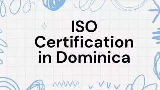 ISO Certification in Dominica | Best ISO Consultant in Dominica