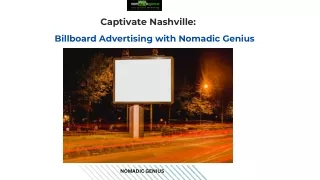 Captivate Nashville: Billboard Advertising with Nomadic Genius