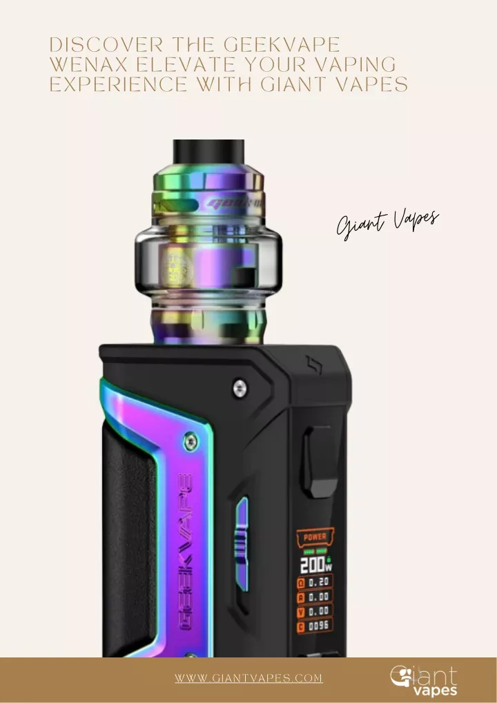 discover the geekvape wenax elevate your vaping