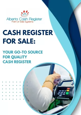 Cash Registers for Sale - Your Go-To Source for Quality Cash Register