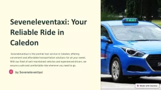 Premium taxi in caledon