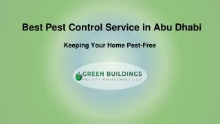 Best Pest Control Service in Abu Dhabi