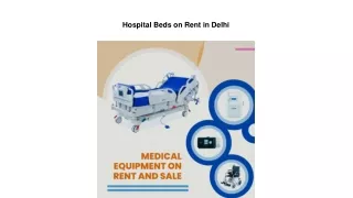 Hospital Beds on Rent in Delhi