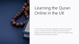 How to Learn the Quran Online in the UK