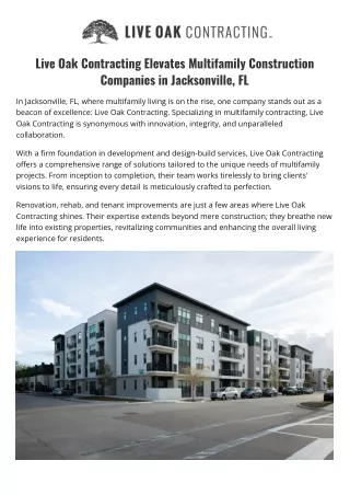 _Live Oak Contracting Elevates Multifamily Construction companies in Jacksonville, FL (1)