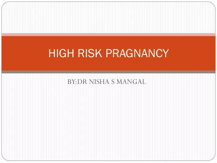 high risk pragnancy