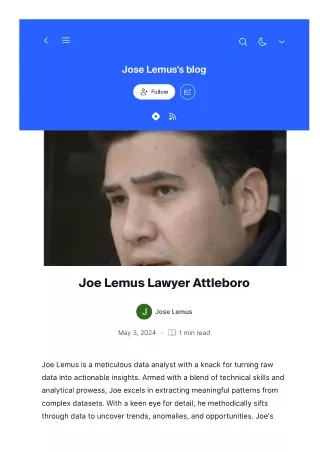 Joe Lemus Lawyer Attleboro
