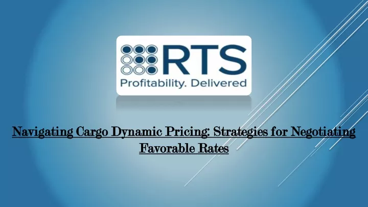 navigating cargo dynamic pricing strategies