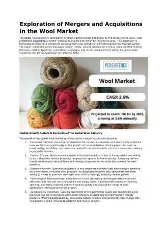 Sustainability Initiatives Shaping the Future of the Wool Market