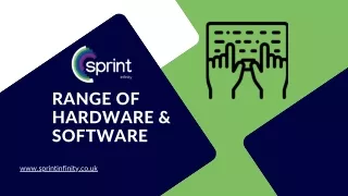 Range of Hardware & Software- Sprint Infinity