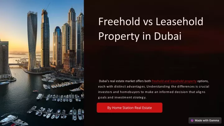 freehold vs leasehold property in dubai