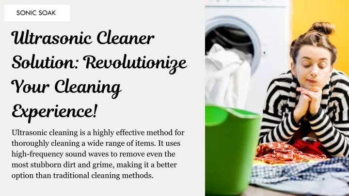 ultrasonic cleaner solution revolutionize your