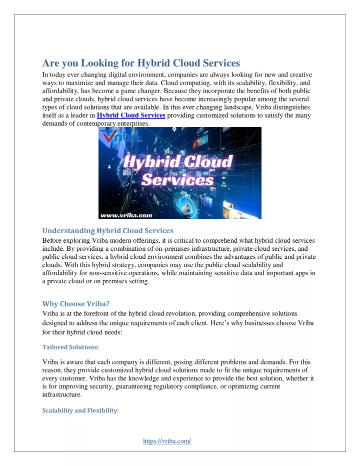 are you looking for hybrid cloud services