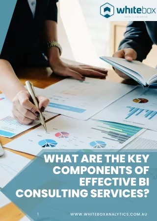 What Are the Key Components of Effective BI Consulting Services?