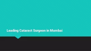 Leading Cataract Surgeon in Mumbai