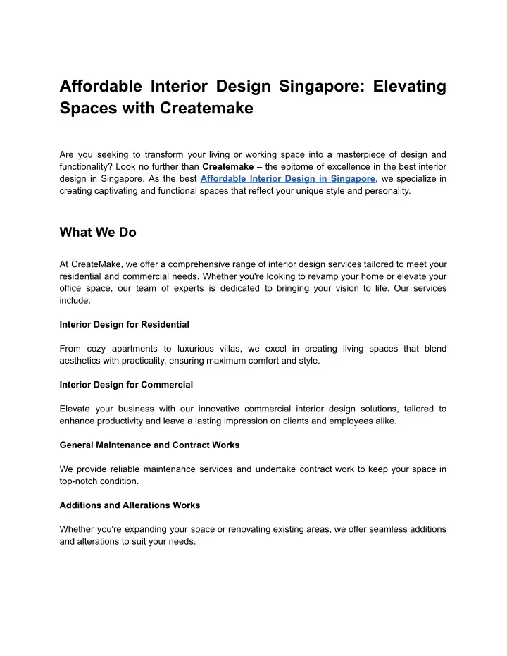 affordable interior design singapore elevating