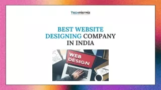 Best Website Designing Company in India | Techmistriz