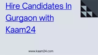 Hire Candidates In Gurgaon