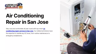 Air Conditioning Repair in San Jose