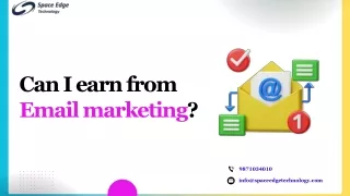 You Can Earn from Email Marketing