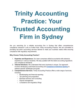 Trinity Accounting Practice_ Your Trusted Accounting Firm in Sydney