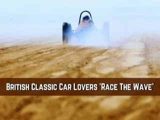 British classic car lovers 'Race The Wave'