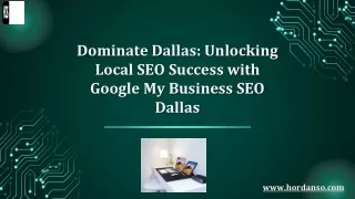 Dominate Dallas Unlocking Local SEO Success with Google My Business SEO Dallas