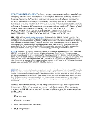 gps computer academy refers to resources