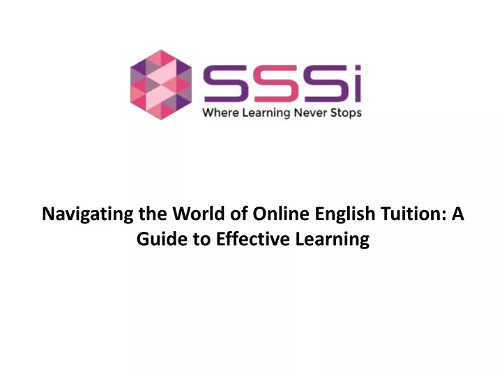 navigating the world of online english tuition a guide to effective learning