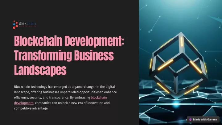 blockchain development transforming business