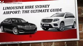 Limousine Hire Sydney Airport The Ultimate Guide