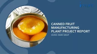 Costs involve in Canned Fruit Manufacturing Plant Report PDF