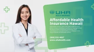 Affordable Health Insurance Hawaii