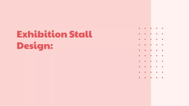 exhibition stall design