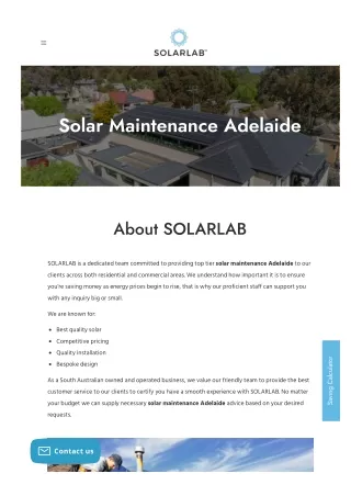 Solar Maintenance Adelaide