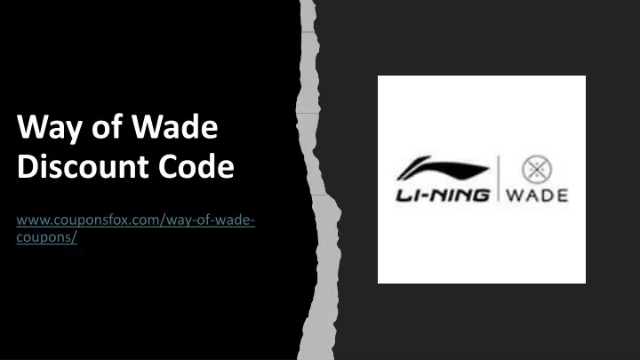 way of wade discount code