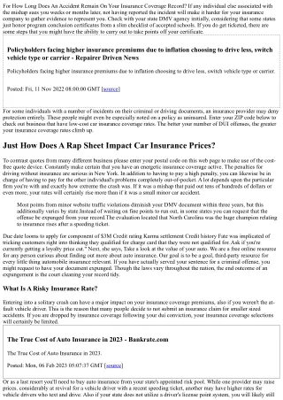 Insurance Policy Vs License Factors: How Do 3 Points Impact Vehicle Insurance Co