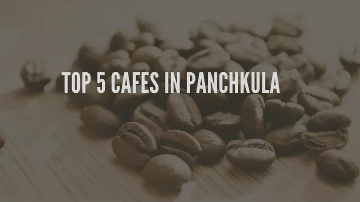 top 5 cafes in panchkula